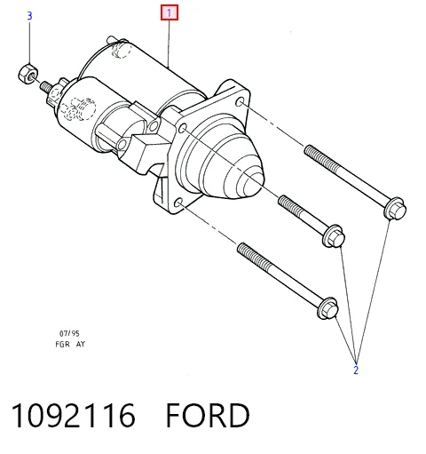 1092116 Ford Стартер двигуна
