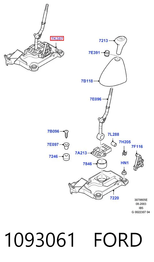 Куліса КПП на Ford Focus I DFW