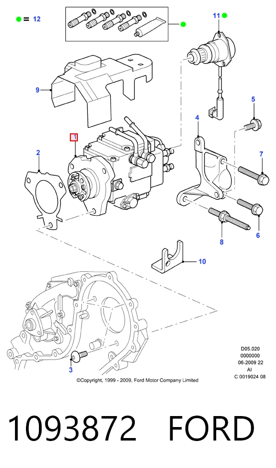 Купити Паливний насос високого тиску Ford Fiesta COURIER J5S, J3S