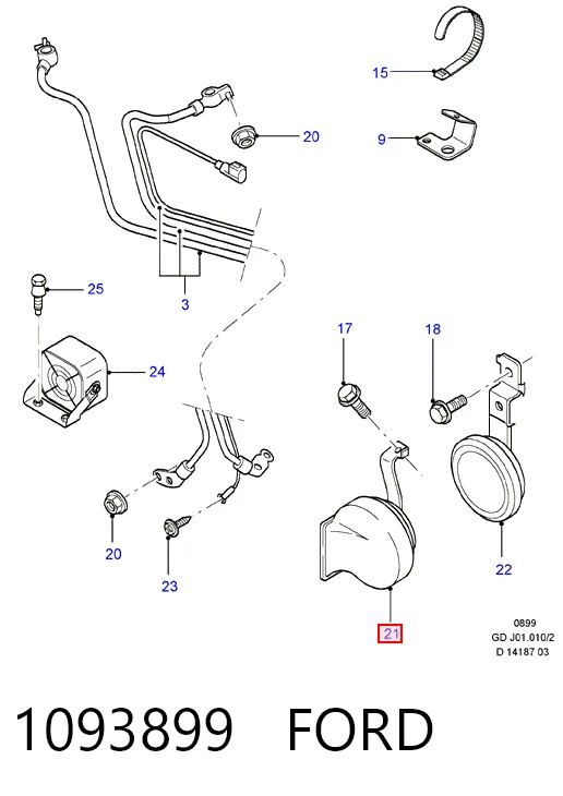 9800563180 Peugeot/Citroen Сигнали звукові