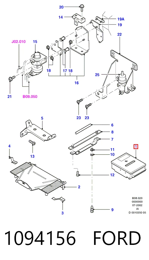Купити 98VB9J464ZE Ford 