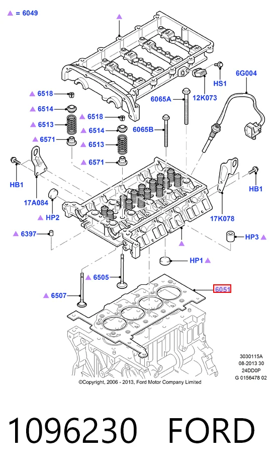 Купити Прокладка ГБЦ Ford Transit V V184/5