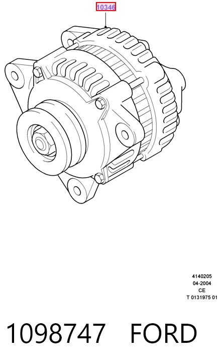  Генератор Ford Fiesta 