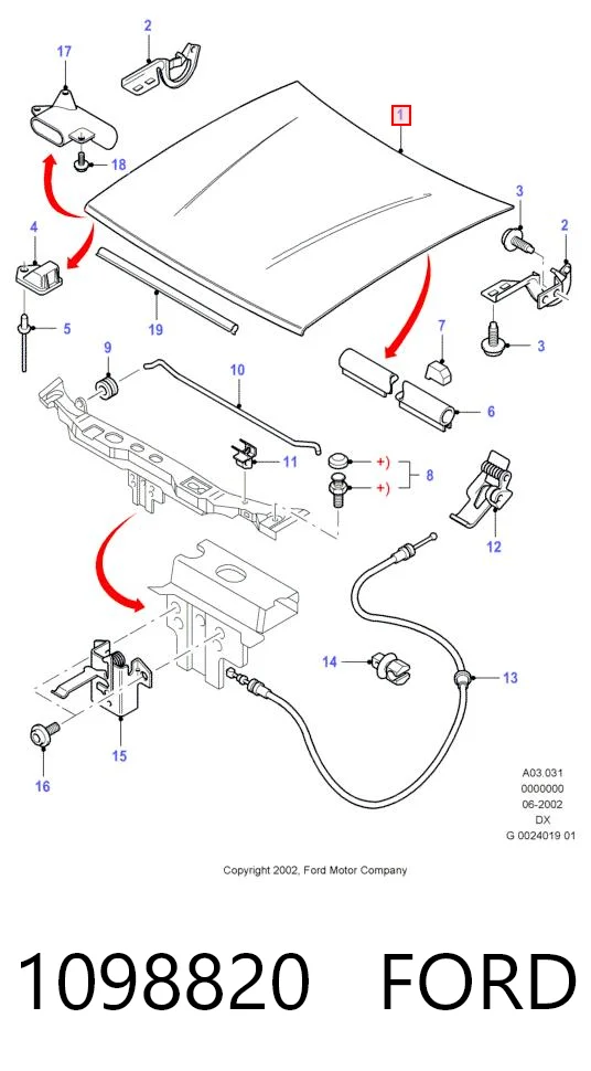 Купити Капот Ford Fiesta Mk4 JAS, JBS