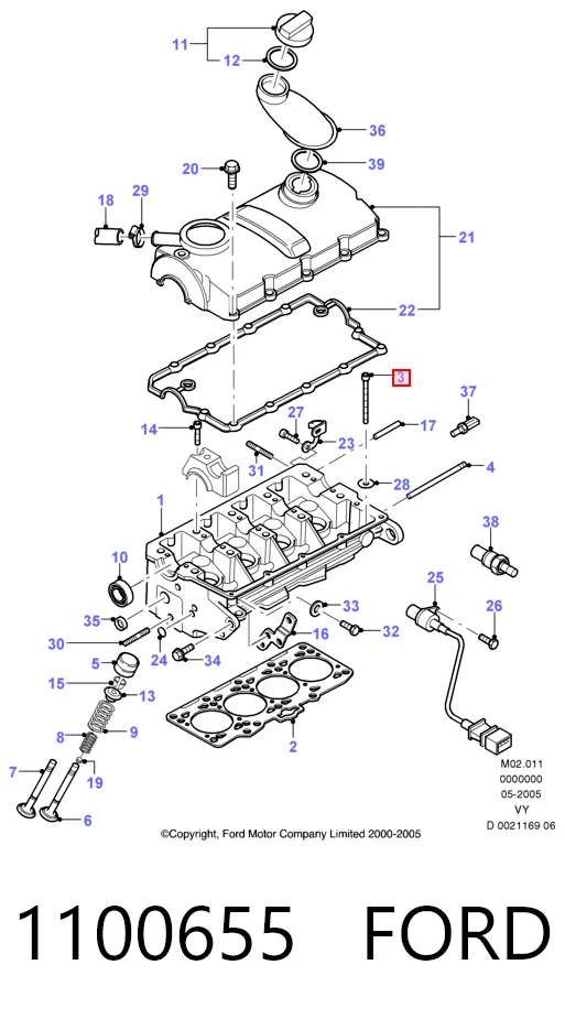 Купити Болт ГБЦ Audi A2  8Z0