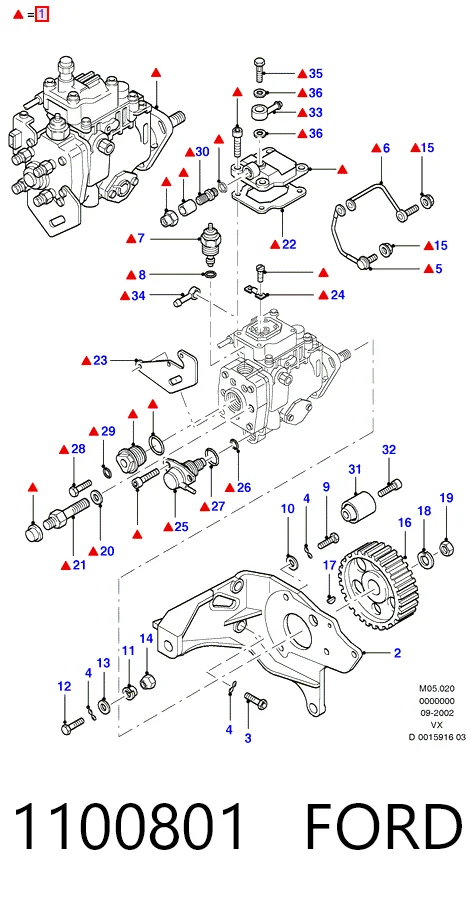 1100801 Ford Насос паливний високого тиску (ПНВТ)