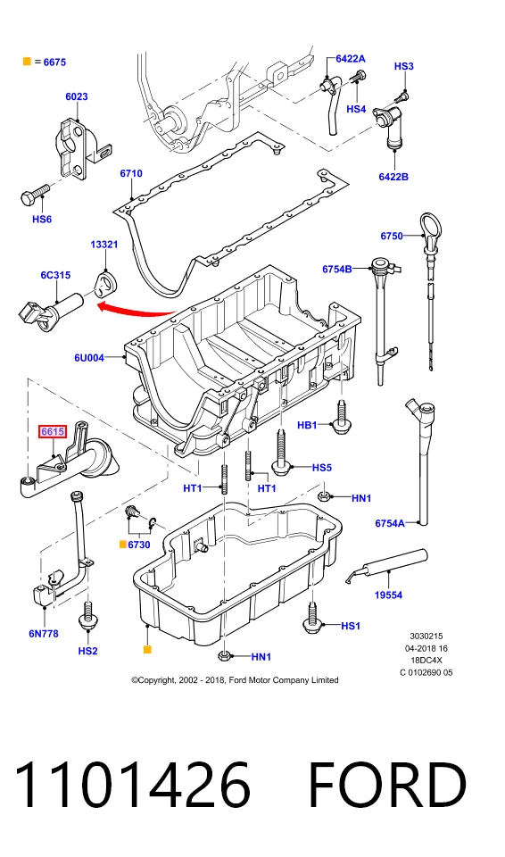 Маслоприйомник Ford Focus I седан (DFW) (1999 - 2005) ціна, від 10.14 USD