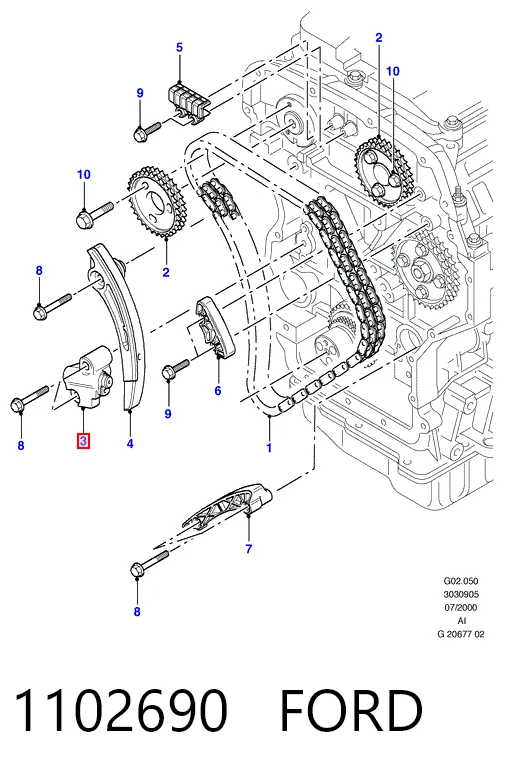 Гідронатяжитель ланцюга Acar ACR372