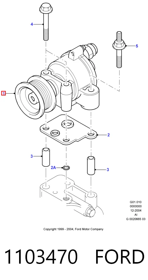 1103470 Ford Насос вакуумний