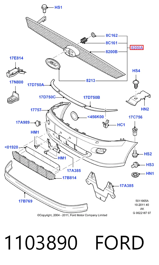 Купити Решітка радіатора Ford Focus I DAW, DBW