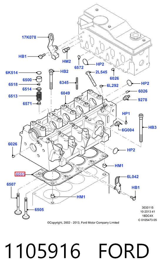 Купити 1477467 Hyundai/Kia Прокладка ГБЦ
