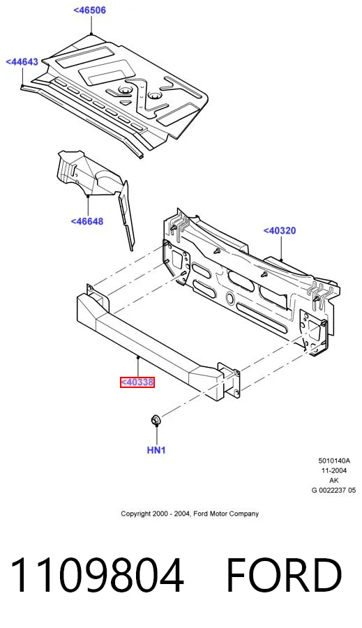 Балка бампера заднього Ford Focus I хетчбек (DAW, DBW) (1998 - 2004) ціна, від 17.30 USD