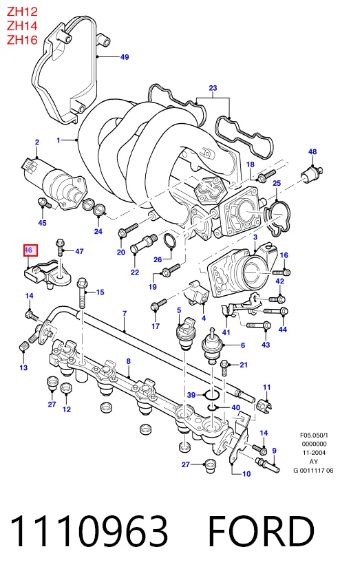 Купити МАП Сенсор Ford Fiesta Mk4 JAS, JBS