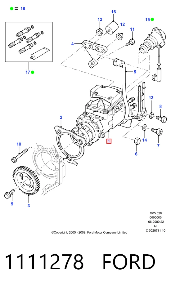 Насос паливний високого тиску (ПНВТ) на Ford Transit V V184/5