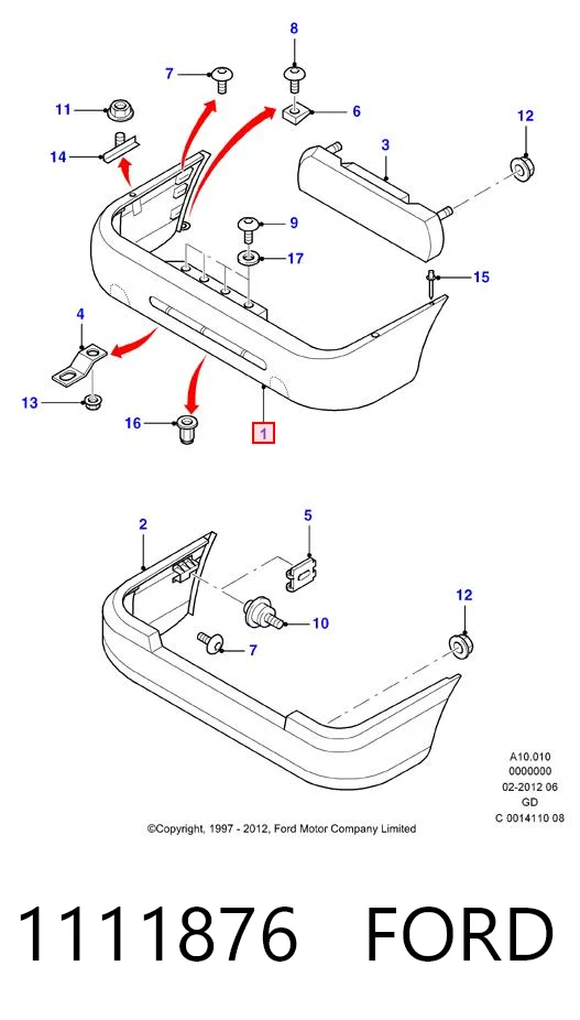 Кожух бампера заднього TYG HFFD1105700 ціна, від 44.99 USD