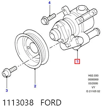 1113038 Ford Насос гідропідсилювача