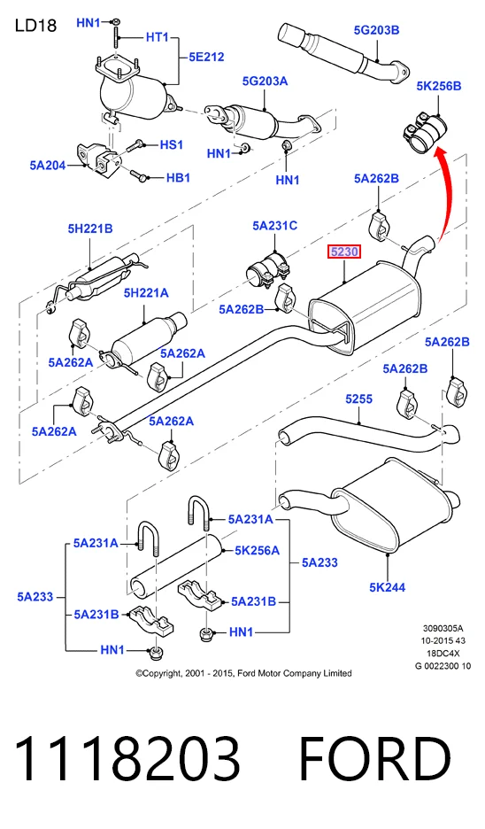 Купити ASM07192 Asmet Глушник, середня і задня частина