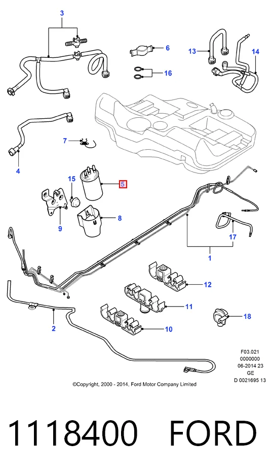 1118400 Ford Фільтр палива