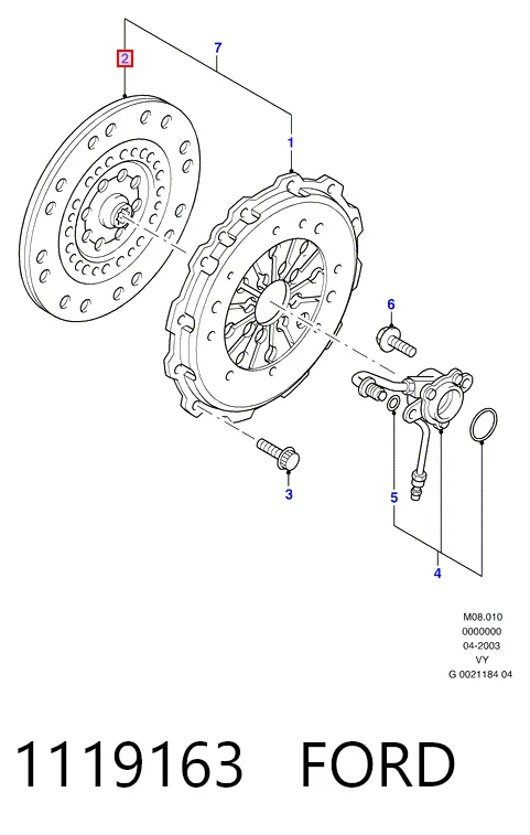 Купити Диск зчеплення Ford Galaxy I VY WGR
