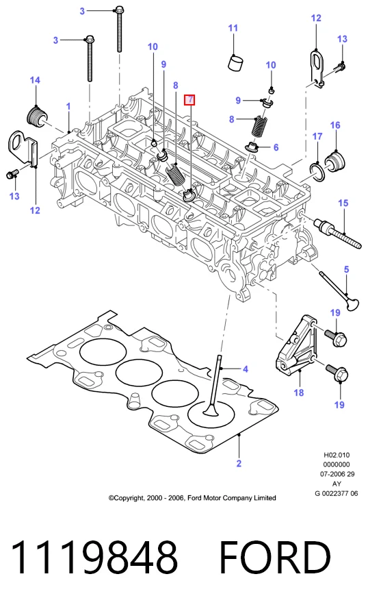 Купити 55263053 Fiat/Alfa/Lancia Сальник клапана (маслознімний), випускного