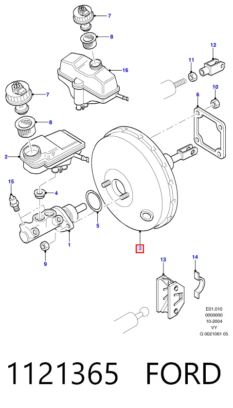 Купити Підсилювач гальм Ford Galaxy I VX WGR