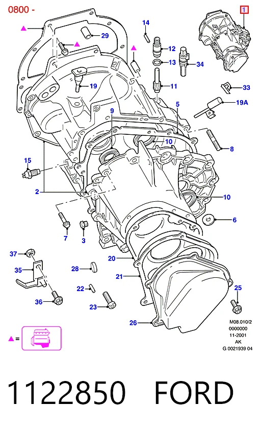МКПП на Ford Fiesta COURIER J5S, J3S