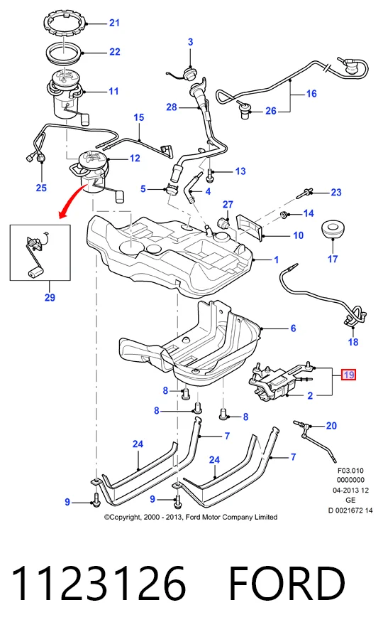 Купити Насос паливний електричний Ford Mondeo III B4Y