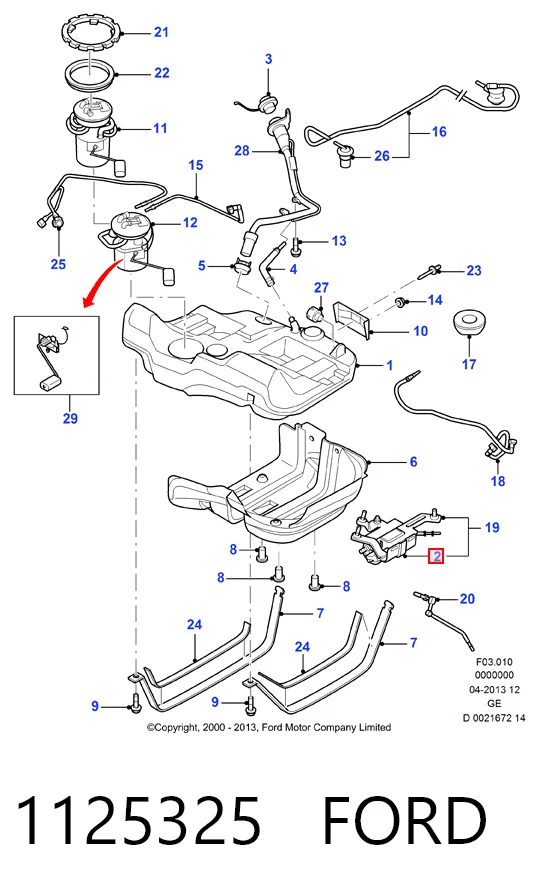 Насос паливний занурювальний Ford Mondeo III