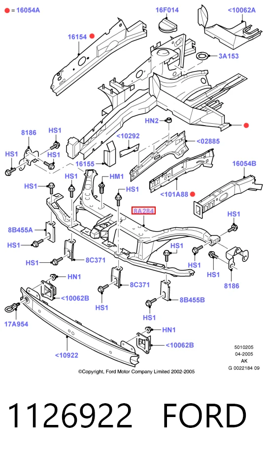 Панель передня Ford Focus I седан (DFW) (1999 - 2005) ціна, від 63.35 USD