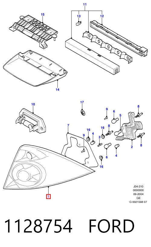  Задня права фара Ford Mondeo 3