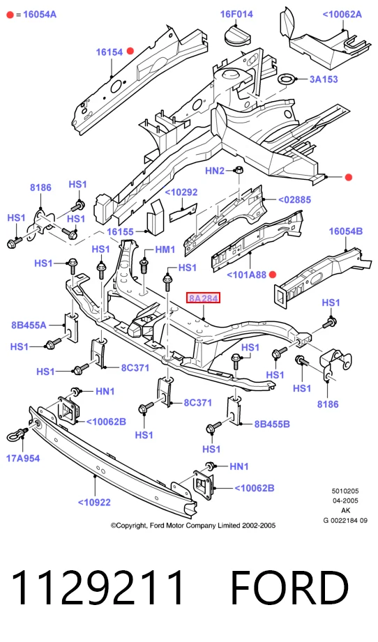 Кронштейн кріплення радіатора Ford Focus I