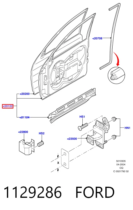 Пасажирські передні двері на Ford Ka  RBT
