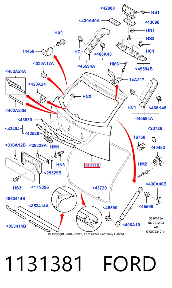 П'яті двері Ford Focus I хетчбек (DAW, DBW) (1998 - 2004) ціна, від 56.63 USD