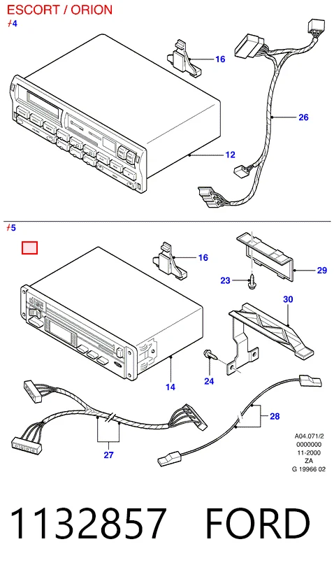  YS6F18K876DA Ford