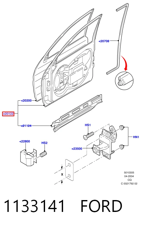 Двері передні, праві Ford Ka хетчбек (RBT) (1996 - 2008) ціна, від 97.56 USD