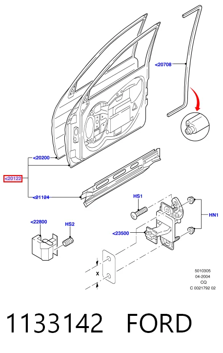 Двері передні, ліві Ford Ka хетчбек (RBT) (1996 - 2008) ціна, від 97.56 USD