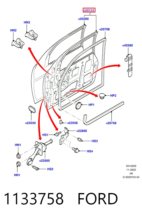 Купити Двері передні ліві Ford Focus I DAW, DBW