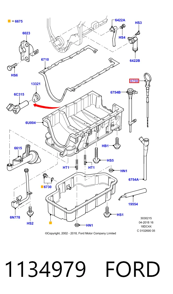 Масляний щуп HMPYS6Q6750AF Hmpx