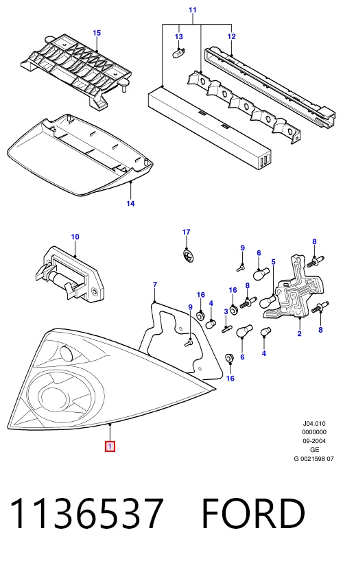 Задні ліхтарі Depo/Loro/Abakus FP2556R2E ціна, від 47.69 USD