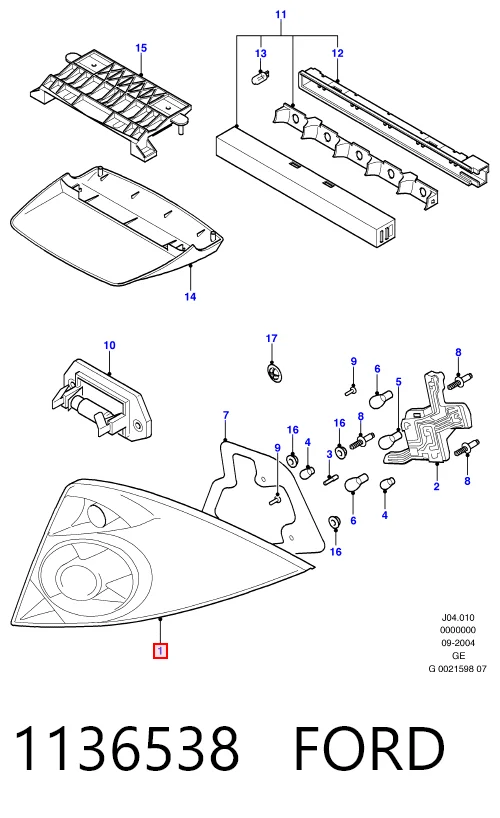  Лівий стоп Ford Mondeo 3