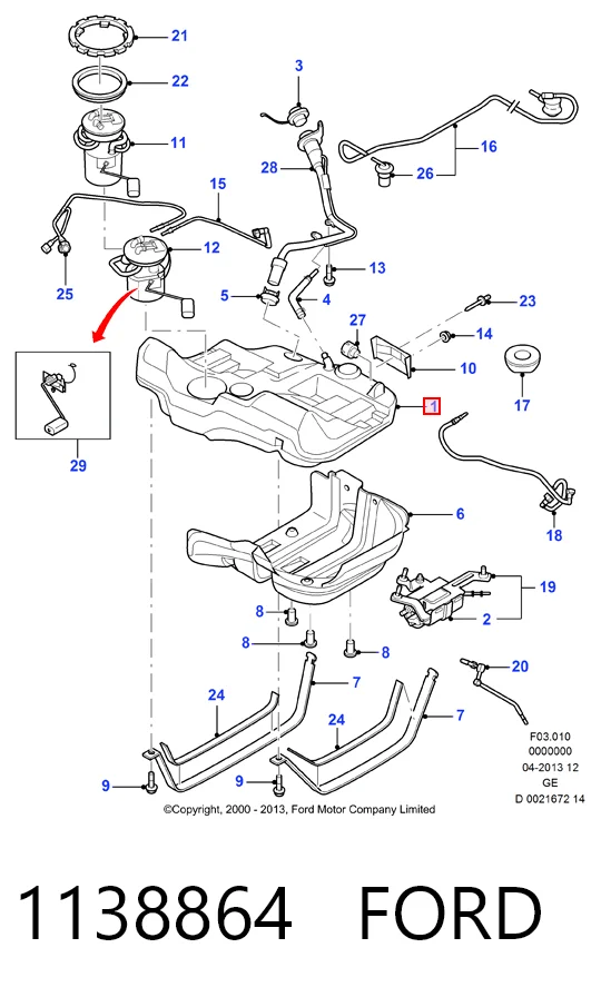 Купити Паливний бак Ford Mondeo III B5Y