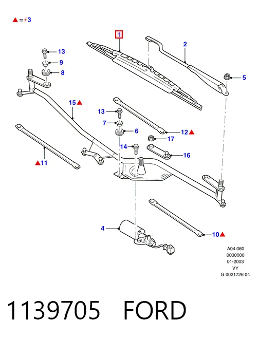 Купити Щітки склоочисника Ford Galaxy I VY WGR