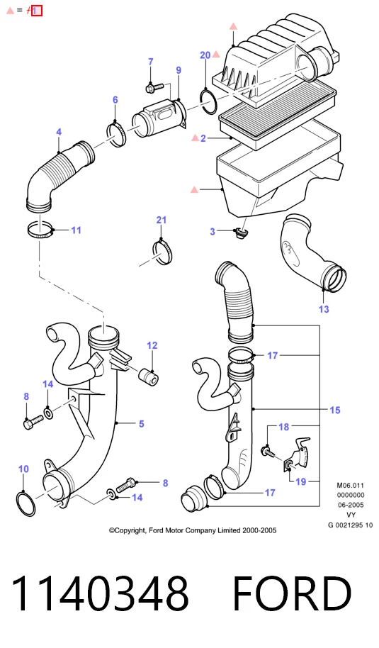 Коробка фільтра на Ford Galaxy I VY WGR