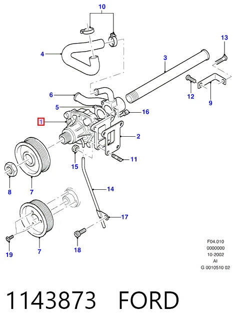 Помпа охолодження Fiat/Alfa/Lancia 7072641 ціна, від 31.85 USD