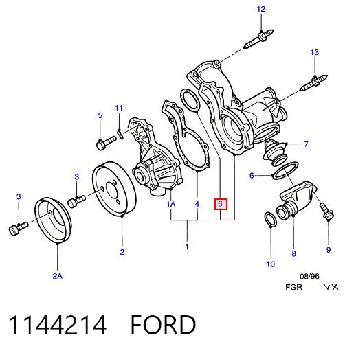 Прокладка корпусу термостата Porsche 059121119