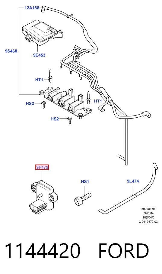1144420 Ford Датчик наддува