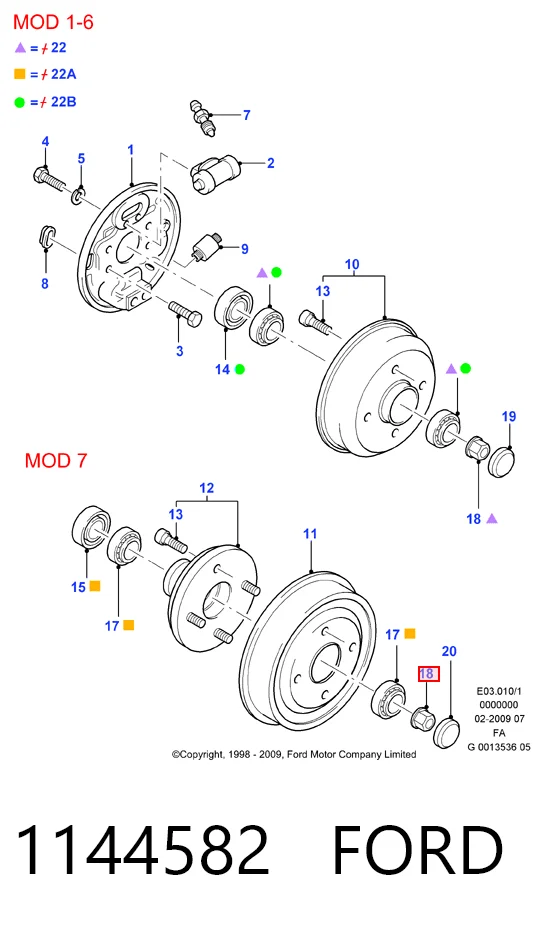 Гайка маточини задньої Standart STD502 ціна, від 4.87 USD