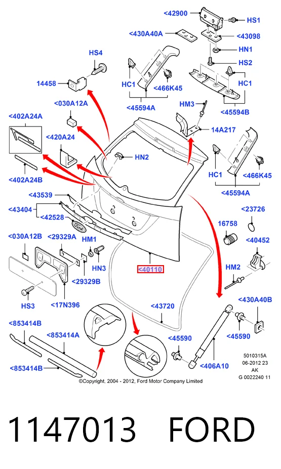 П'яті двері Ford Focus I універсал (DNW) (1999 - 2004) ціна, від 38.01 USD