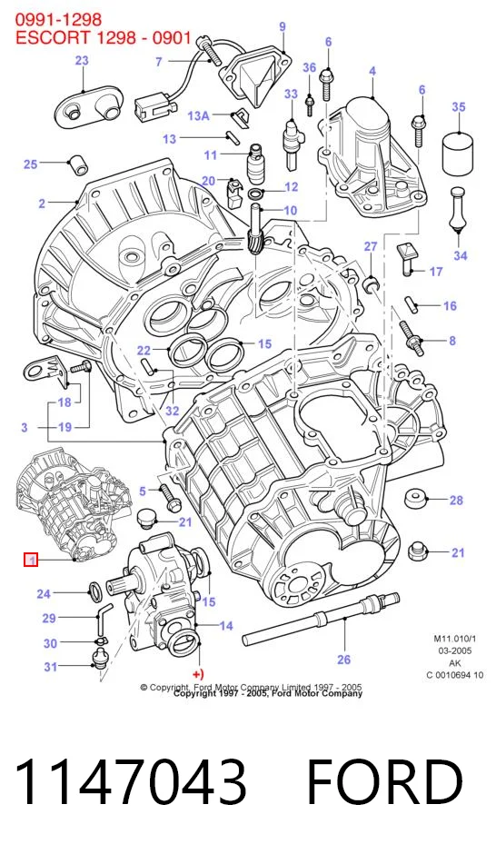1147043 Ford МКПП