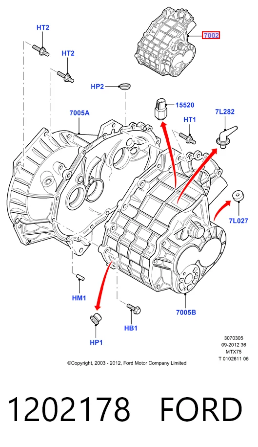МКПП на Ford Connect  TC7